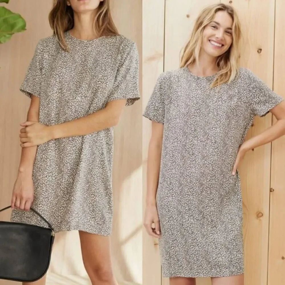 Jenni Kayne The Leopard T-Shirt Dress S or M